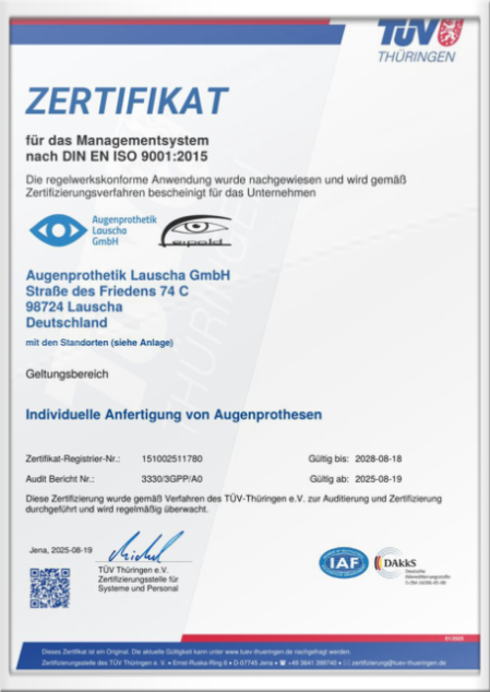 Symbolisches Zertifikat als Zeichen für geprüfte Qualität